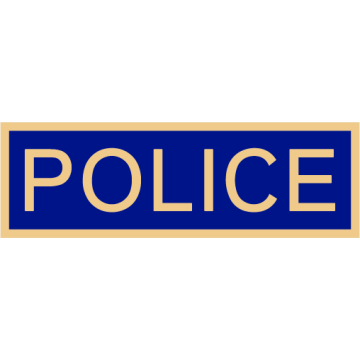 Smith & Warren C516E_POLICE Enameled Police Title Panel