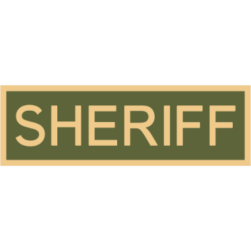 Smith & Warren C516E_SHERIFF Enameled Sheriff Title Panel