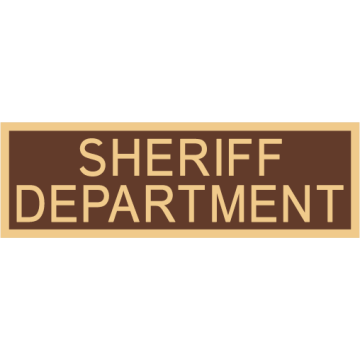 Smith & Warren C516E_SHERIFF_DEPARTMENT Enameled Sheriff Department Title Panel