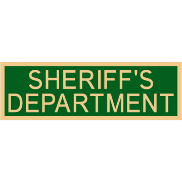 Smith & Warren C516E_SHERIFFS_DEPARTMENT Enameled Sheriff's Department Title Panel