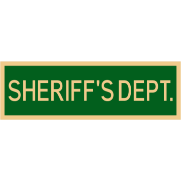 Smith & Warren C516E_SHERIFFS_DEPT Enameled Sheriff's Dept. Title Panel