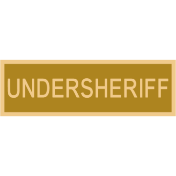 Smith & Warren C516E_UNDERSHERIFF Enameled Undersheriff Title Panel