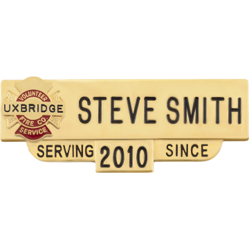 Smith & Warren C602L_M1908VFC_SERVICE Volunteer Fire Company Service Nameplate