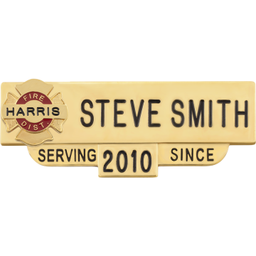 Smith & Warren C602L_M1913DISTRICT Fire District Nameplate