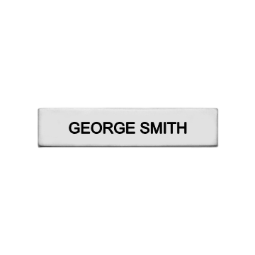 Smith & Warren C604 Large One-Line Nameplate (3.000"W X 0.750"H)