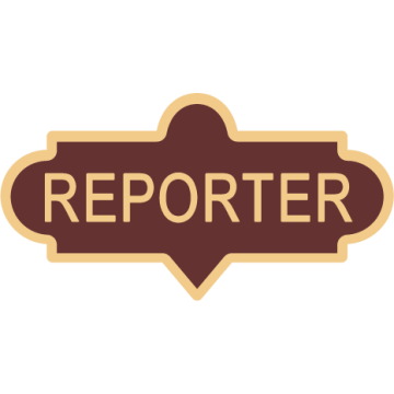 Smith & Warren C624_REPORTER Large Reporter Enameled Lapel Pin