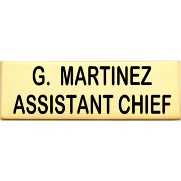 Smith & Warren C717_2 Large Two-Line Nameplate (3.000"W X 1.000"H)