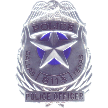 Smith & Warren Dallas Police Hat Badge