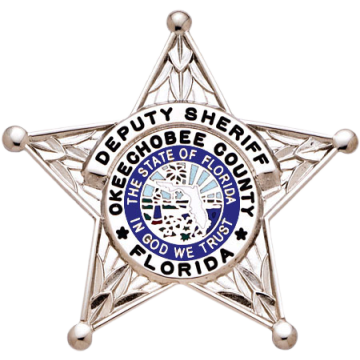 Smith & Warren E106BL Blue 5-Point Star Florida Sheriff Badge