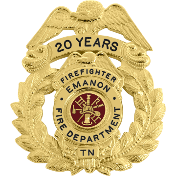 Smith & Warren E402_M494 Wreath Badge w/ Applied Eagle Top Badge