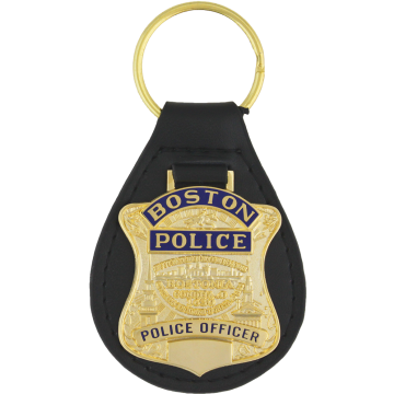 Boston Police Key Chain - Gold