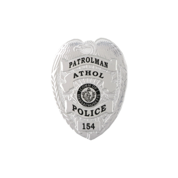 Blackinton FlexBadge FLX1548-A Small Shield with an Eagle atop (2-3/8" x 1-3/4")