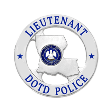 Blackinton FlexBadge FLX2400 Louisiana State Cutout in Circle