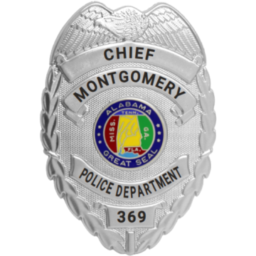 Blackinton FlexBadge FLX296 Popular Eagle Top Shield (3" x 2-1/4")