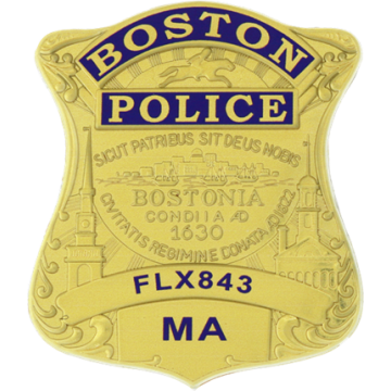 Blackinton FlexBadge FLX843 Boston Police Badge