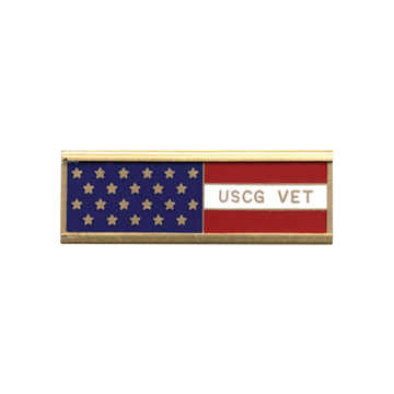 Blackinton American Flag Coast Guard Vet Commendation Bar