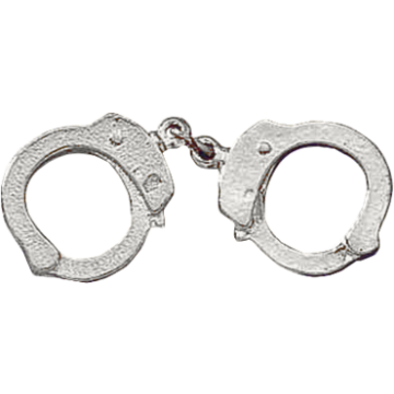 Blackinton J87 Hand Cuffs Tie Tac - Nickel