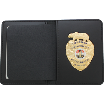 Quincy, M.E. TV Show Badge with Leather Case EMB129