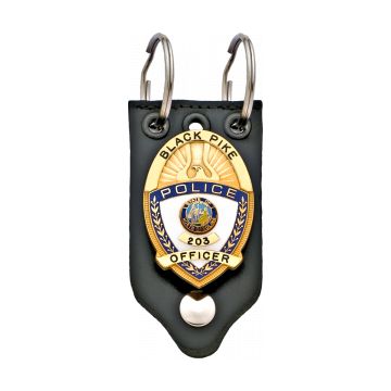 Smith & Warren BCK9 Duty Leather K9 Badge Holder - Non Recessed