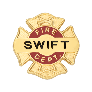 Smith & Warren M1913A Fire Dept. Service Pin with Axes