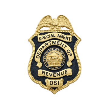 Smith & Warren M204TAC Small Shield Badge w/ Enamel Background (Small Badge)