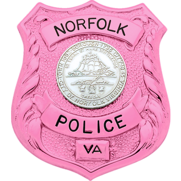 Smith & Warren M216 Pink Breast Cancer Awareness Classic Shield Badge