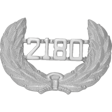 Smith & Warren M426 Wreath Hat Badge with Applied Numbers