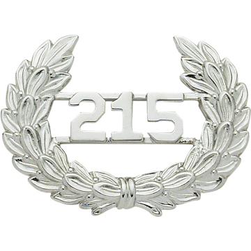 Smith & Warren M432 Wreath Hat Badge with Applied Numbers