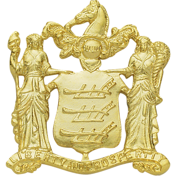 Smith & Warren M449 New Jersey Coat of Arms Hat Badge