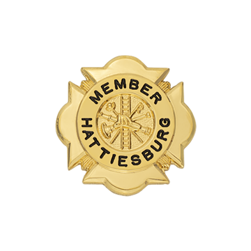 Smith & Warren M611 Maltese Cross Fire Service Pin (7/8")