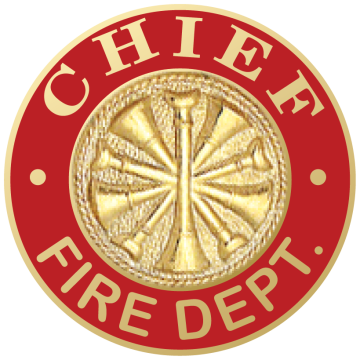 Smith & Warren M825 Chief Fire Dept. Hat/Coat Disc (1.625")