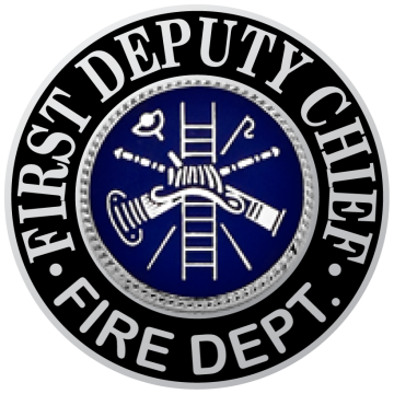 Smith & Warren M951 First Deputy Chief Fire Dept. Hat/Coat Disc (1.625")