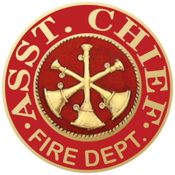 Smith & Warren M952 Asst. Chief Fire Dept. Hat/Coat Disc (1.625")