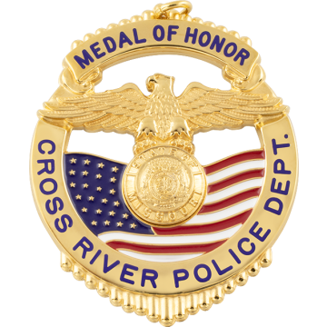 Smith & Warren MD121 American Flag Shield w/ Eagle Award Medal