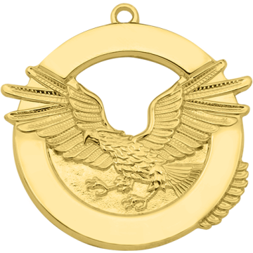 Smith & Warren MD124P Circle Award Medal w/ Soaring Eagle (No Engraving)