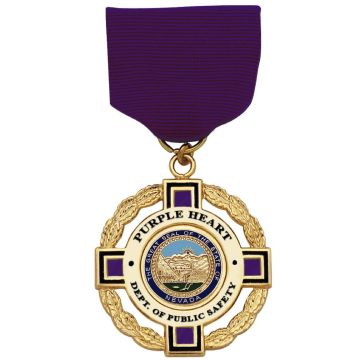 Nevada Dept. of Public Safety Purple Heart Medal
