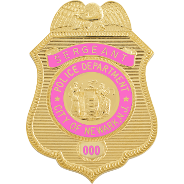 Smith & Warren NEWARK_SGT Newark, NJ Police Sergeants Breast Cancer Badge