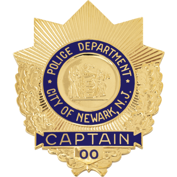 Smith & Warren Newark, NJ Police Captain Badge