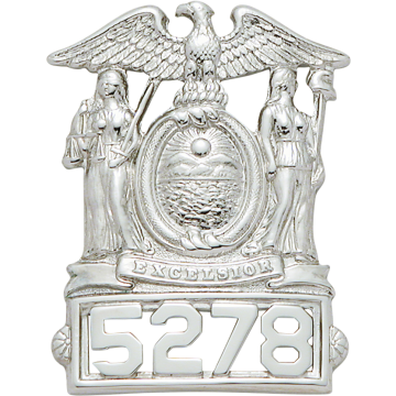 Smith & Warren S101 New York Coat of Arms Hat Badge