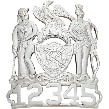 Smith & Warren S102 New York Coat of Arms Hat Badge