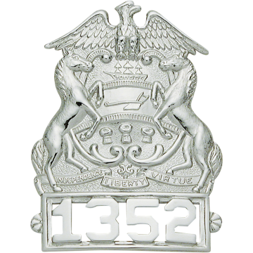 Smith & Warren S104 Pennsylvania Coat of Arms Hat Badge