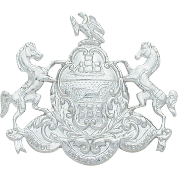 Smith & Warren S117 Pennsylvania Coat of Arms Hat Badge