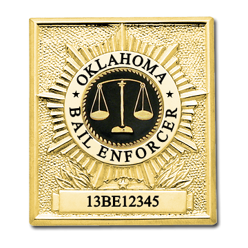 Smith & Warren Official Oklahoma Bail Enforcer Badge