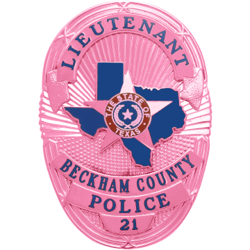 Smith & Warren S36TX2_PI Breast Cancer Awareness State of Texas Oval Badge