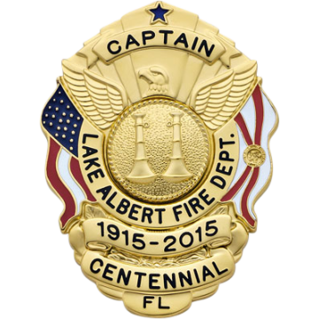 Smith & Warren S503AFL U.S. Shield Badge with Florida Flag
