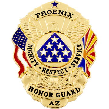 Smith & Warren S503AZ U.S. Shield Badge with Arizona Flag