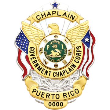 Smith & Warren S503PR U.S. Shield Badge with Puerto Rico Flag