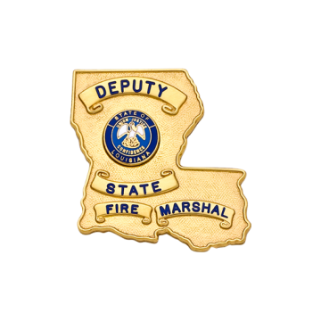 Smith & Warren S506A Small Louisiana State Cutout Badge (Small Badge)