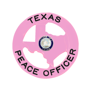 Smith & Warren S540 Pink Breast Cancer Awareness Texas Cutout in Circle Badge