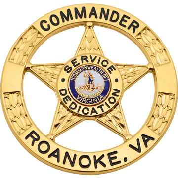 Smith & Warren S713 Five-Point Star in Circle Badge (2-5/8")